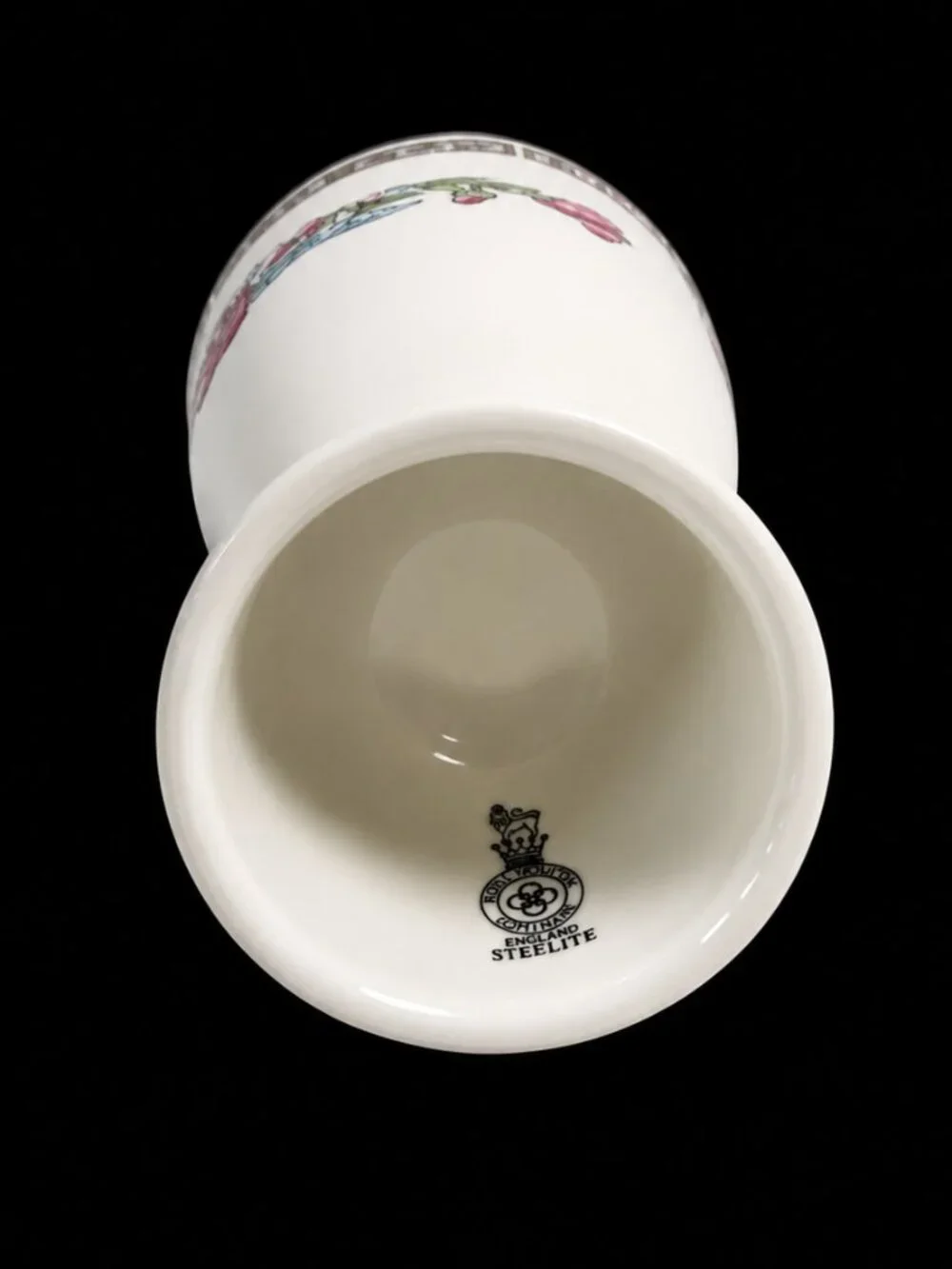 Vintage Royal Doulton Hotelware England Floral Egg Cups Set Of 3